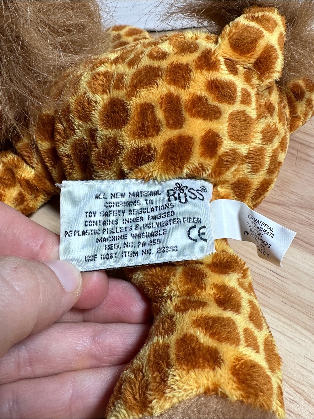 RUSS BERRIE | Lil’ Peepers | Giraffe - Picture 4 of 10